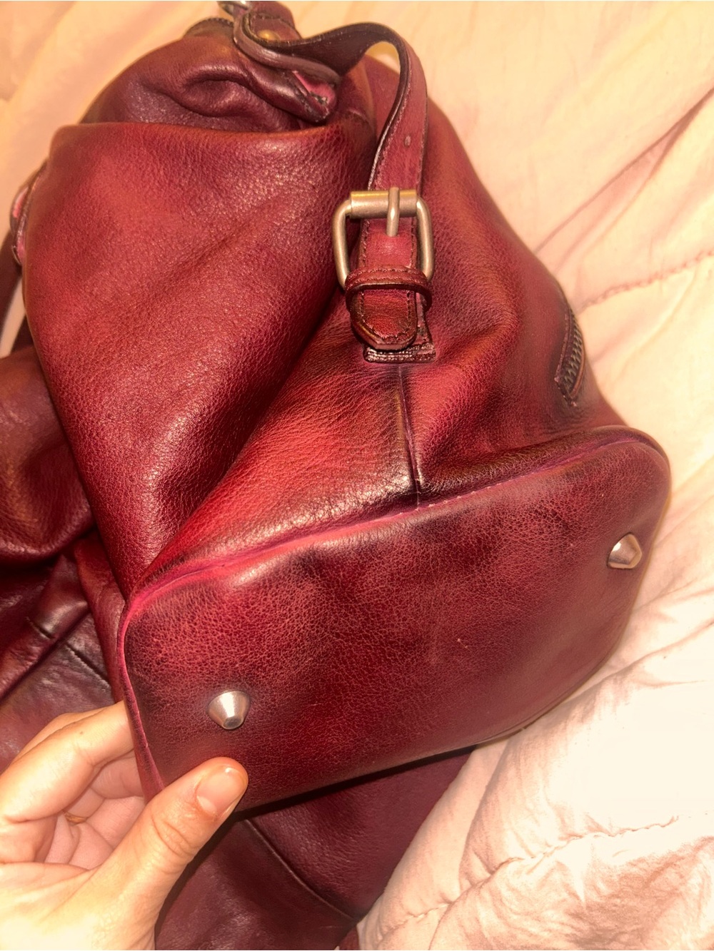 We The Free Emerson Tote in Red Rock/ red/ burgundy - Picture 10 of 13